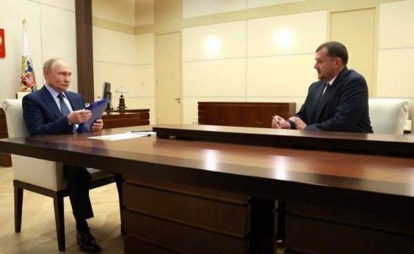 
Владимир Путин встретился с губернатором Запорожской области Евгением Балицким
